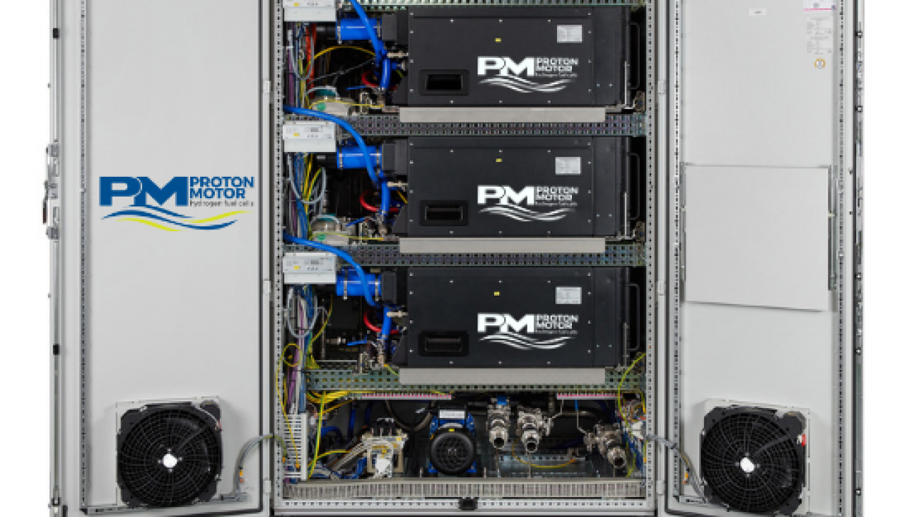Proton Motor Fuel Cell_Hydrogen Fuel Cell System_HyCabinet S24_Based of three HyModule® S8_(c) Proton Motor
